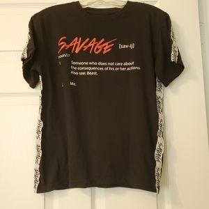 Boys Fresh Laundry "Savage" Shirt Large